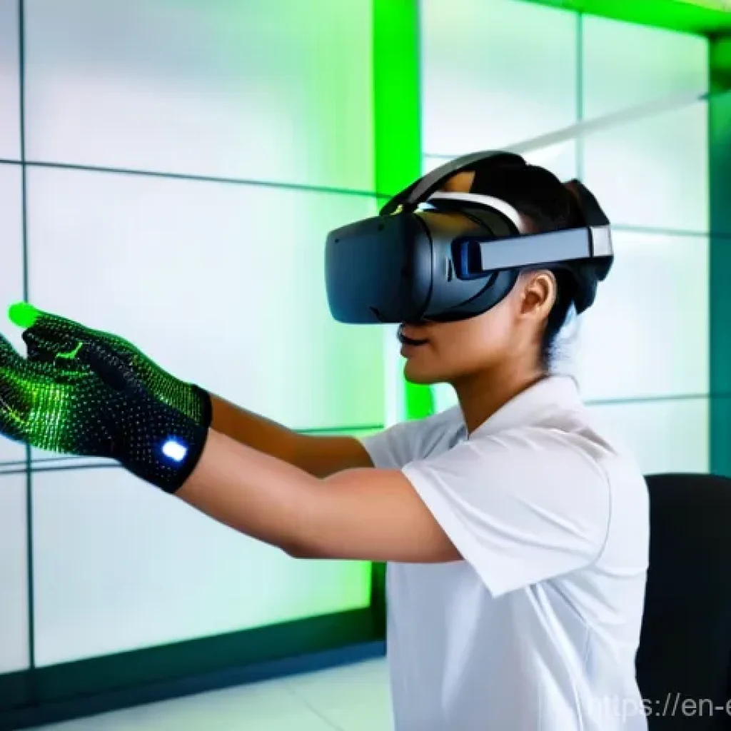작업치료사의 환자 평가 방법 - **Prompt: Interactive Virtual Reality Therapy Session**
"A young adult female client, dressed in...