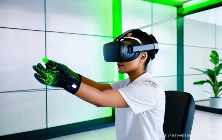 작업치료사의 환자 평가 방법 - **Prompt: Interactive Virtual Reality Therapy Session**
    "A young adult female client, dressed in...