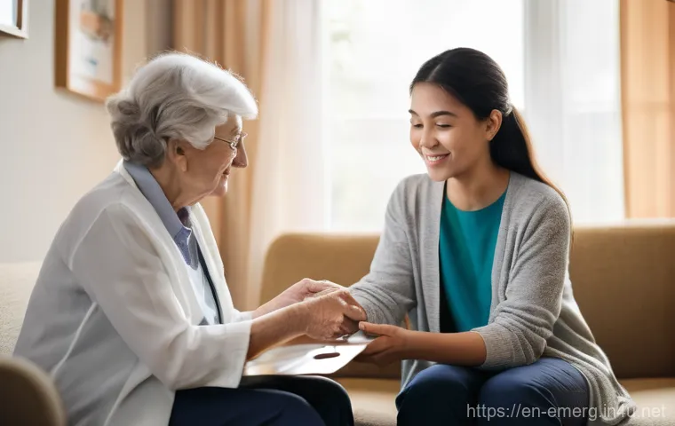 작업치료사의 작업 환경 - **Prompt 1: Empathy in Action &ndash; Supporting an Elderly Patient**
    "A warm, close-up shot of a kind...