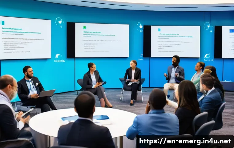 작업치료사의 글로벌 학회 참여 사례 - **Prompt 1: Global Healthcare Innovation Summit**
"A vibrant, brightly lit image depicting a div...