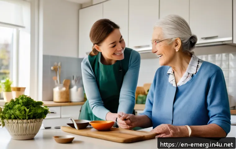 작업치료사의 윤리적 문제 해결 - A compassionate occupational therapist engaging in a warm, open conversation with an elderly stroke ...