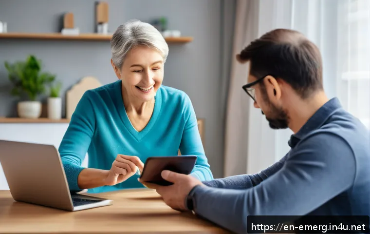 작업치료사의 치료 결과 평가 방법 - A professional occupational therapist conducting a virtual telehealth session with a middle-aged pat...